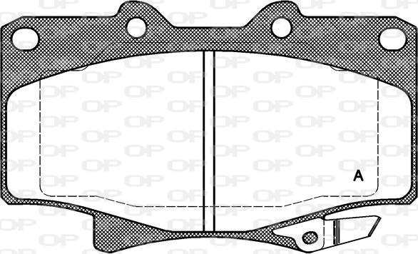 Open Parts BPA0429.04 - Bremžu uzliku kompl., Disku bremzes autospares.lv