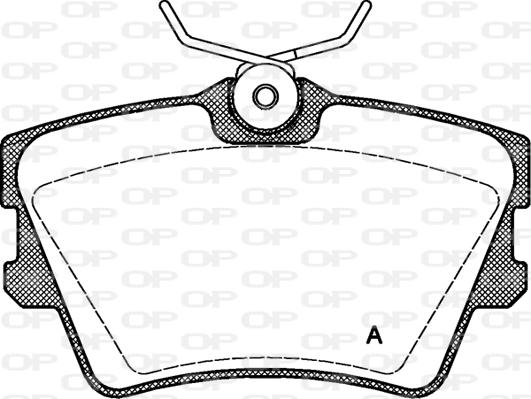 Open Parts BPA0591.00 - Bremžu uzliku kompl., Disku bremzes autospares.lv