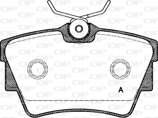 Open Parts BPA0591.10 - Тормозные колодки, дисковые, комплект www.autospares.lv