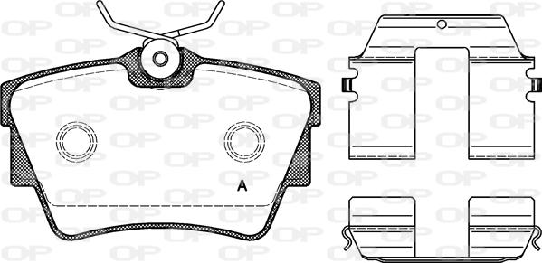 Open Parts BPA0591.20 - Bremžu uzliku kompl., Disku bremzes autospares.lv