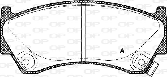 Open Parts BPA0592.02 - Тормозные колодки, дисковые, комплект www.autospares.lv