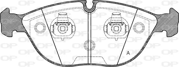 Open Parts BPA0597.00 - Bremžu uzliku kompl., Disku bremzes www.autospares.lv