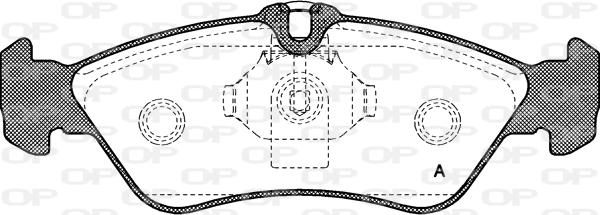 Open Parts BPA0580.00 - Brake Pad Set, disc brake www.autospares.lv