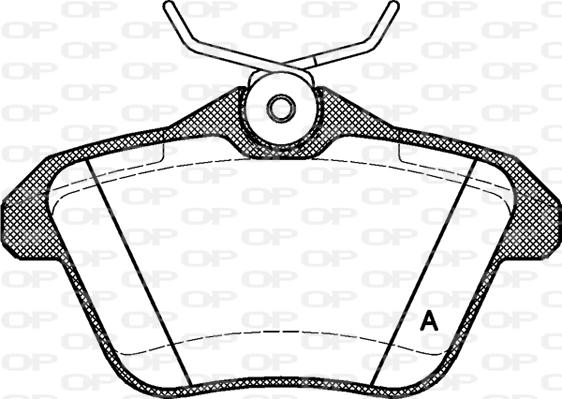 Open Parts BPA0581.10 - Bremžu uzliku kompl., Disku bremzes autospares.lv