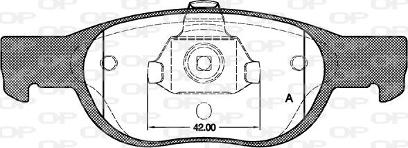 Open Parts BPA0588.10 - Brake Pad Set, disc brake www.autospares.lv