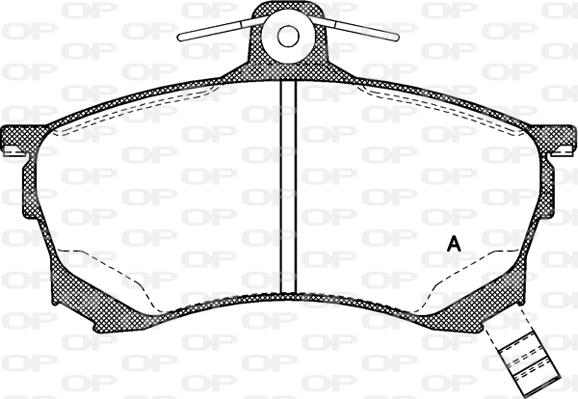 Open Parts BPA0582.00 - Brake Pad Set, disc brake www.autospares.lv