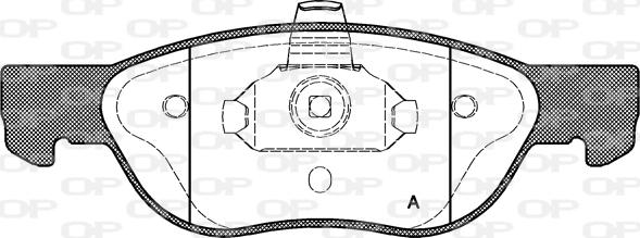 Open Parts BPA0587.00 - Bremžu uzliku kompl., Disku bremzes autospares.lv