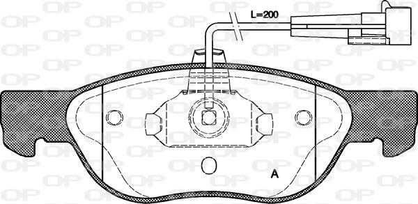 Open Parts BPA0587.11 - Bremžu uzliku kompl., Disku bremzes www.autospares.lv