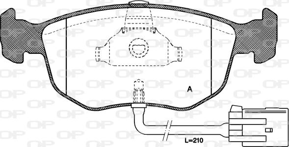 Open Parts BPA0575.02 - Bremžu uzliku kompl., Disku bremzes autospares.lv