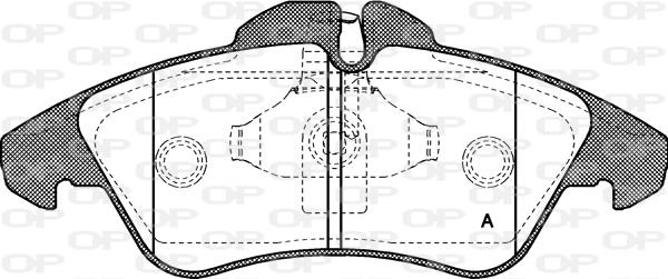 Open Parts BPA0578.00 - Тормозные колодки, дисковые, комплект www.autospares.lv