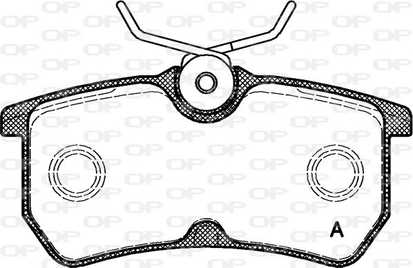 Open Parts BPA0693.00 - Brake Pad Set, disc brake www.autospares.lv