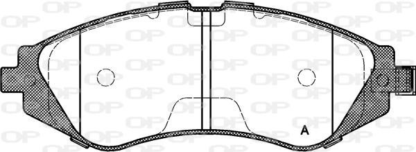 Open Parts BPA0645.02 - Bremžu uzliku kompl., Disku bremzes www.autospares.lv