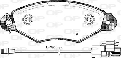 Open Parts BPA0643.30 - Bremžu uzliku kompl., Disku bremzes www.autospares.lv