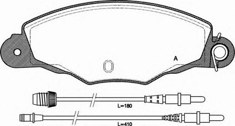 Open Parts BPA065904 - Тормозные колодки, дисковые, комплект www.autospares.lv