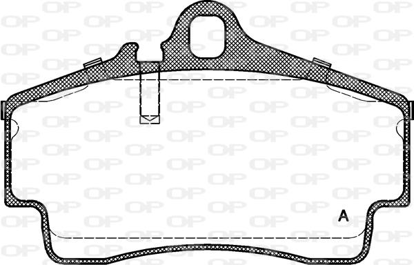 Open Parts BPA0654.00 - Тормозные колодки, дисковые, комплект www.autospares.lv