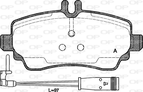 Open Parts BPA0650.22 - Bremžu uzliku kompl., Disku bremzes autospares.lv