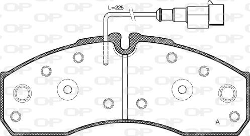 Open Parts BPA0651.42 - Bremžu uzliku kompl., Disku bremzes www.autospares.lv