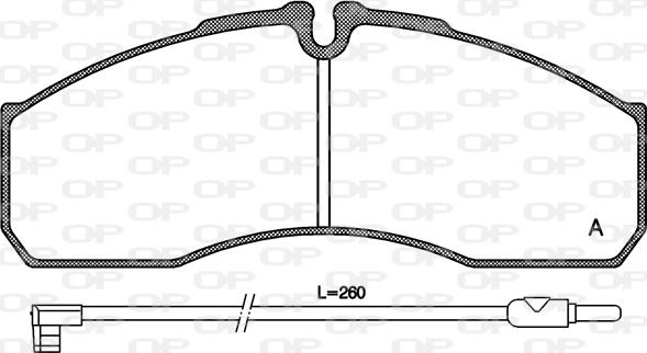 Open Parts BPA0651.12 - Bremžu uzliku kompl., Disku bremzes www.autospares.lv