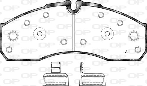 Open Parts BPA0651.30 - Bremžu uzliku kompl., Disku bremzes www.autospares.lv