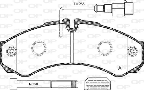 Open Parts BPA0651.32 - Bremžu uzliku kompl., Disku bremzes www.autospares.lv