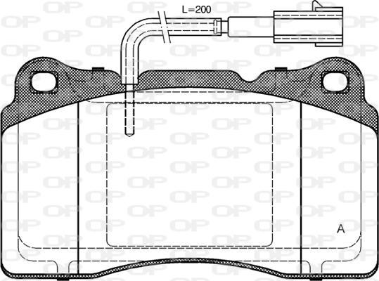 Open Parts BPA0666.51 - Bremžu uzliku kompl., Disku bremzes autospares.lv