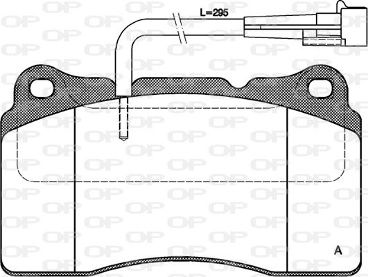 Open Parts BPA0666.02 - Bremžu uzliku kompl., Disku bremzes autospares.lv