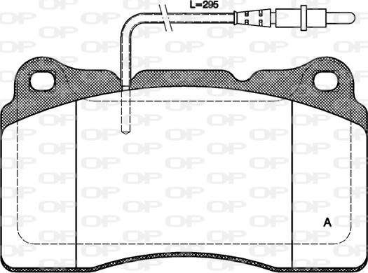 Open Parts BPA0666.14 - Bremžu uzliku kompl., Disku bremzes www.autospares.lv