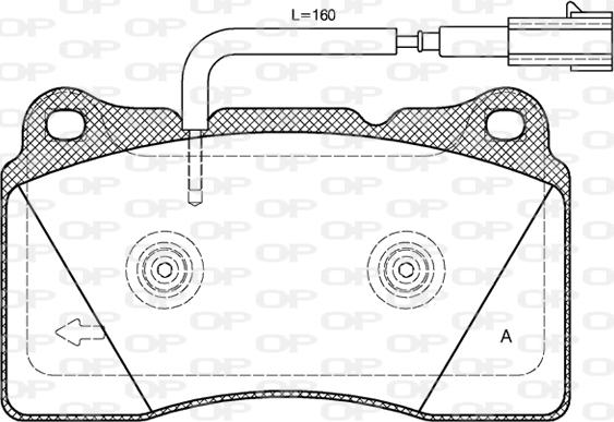 Open Parts BPA0666.12 - Bremžu uzliku kompl., Disku bremzes autospares.lv