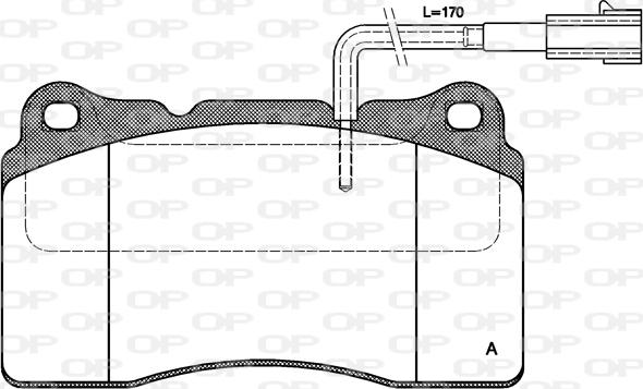 Open Parts BPA0666.22 - Bremžu uzliku kompl., Disku bremzes autospares.lv