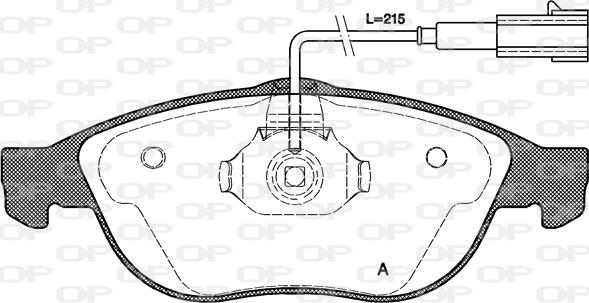 Open Parts BPA0660.22 - Bremžu uzliku kompl., Disku bremzes autospares.lv