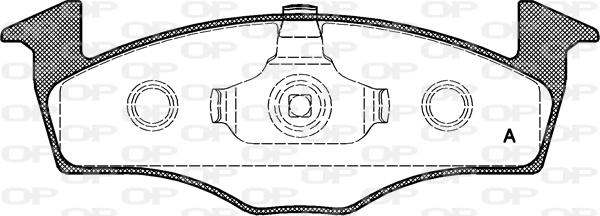 Open Parts BPA0609.00 - Тормозные колодки, дисковые, комплект www.autospares.lv