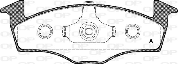 Open Parts BPA0609.10 - Brake Pad Set, disc brake www.autospares.lv