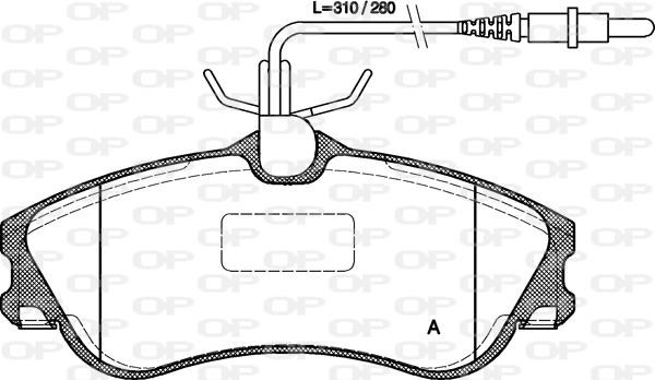 Open Parts BPA0634.04 - Bremžu uzliku kompl., Disku bremzes autospares.lv