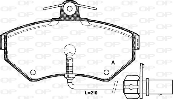 Open Parts BPA0631.12 - Bremžu uzliku kompl., Disku bremzes www.autospares.lv