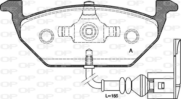 Open Parts BPA0633.21 - Bremžu uzliku kompl., Disku bremzes autospares.lv