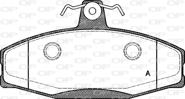 Open Parts BPA0620.20 - Brake Pad Set, disc brake www.autospares.lv