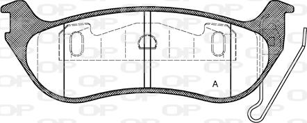 Open Parts BPA0628.12 - Bremžu uzliku kompl., Disku bremzes autospares.lv