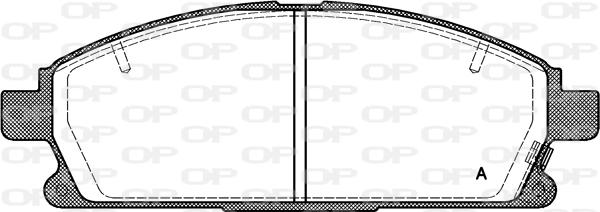 Open Parts BPA0674.12 - Brake Pad Set, disc brake www.autospares.lv