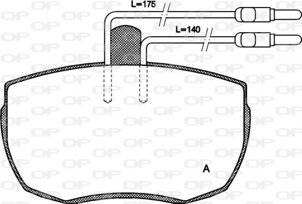 Open Parts BPA0056.04 - Bremžu uzliku kompl., Disku bremzes autospares.lv