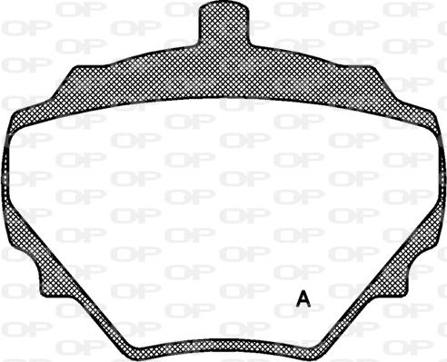 Open Parts BPA0052.10 - Тормозные колодки, дисковые, комплект www.autospares.lv