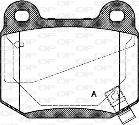 Open Parts BPA0014.52 - Brake Pad Set, disc brake www.autospares.lv