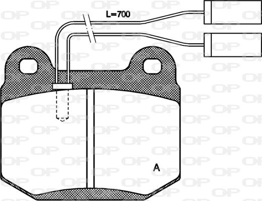 Open Parts BPA0014.01 - Bremžu uzliku kompl., Disku bremzes www.autospares.lv