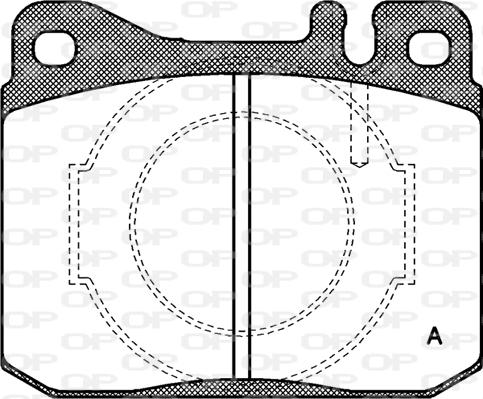 Open Parts BPA0010.40 - Bremžu uzliku kompl., Disku bremzes www.autospares.lv