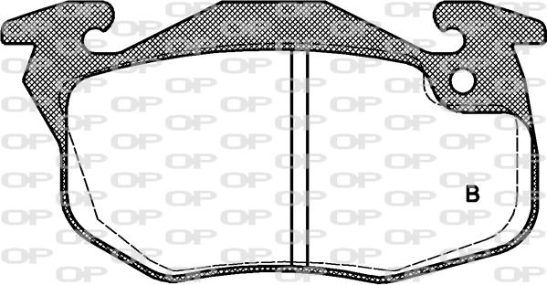 Open Parts BPA0192.34 - Тормозные колодки, дисковые, комплект www.autospares.lv