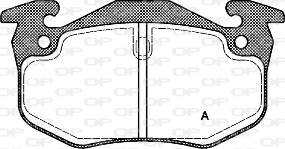 Open Parts BPA0144.50 - Brake Pad Set, disc brake www.autospares.lv