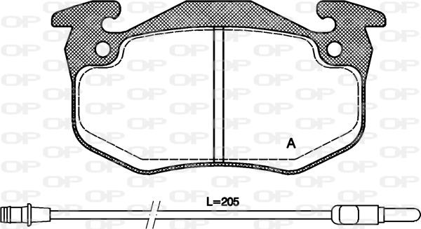 Open Parts BPA0144.32 - Bremžu uzliku kompl., Disku bremzes autospares.lv