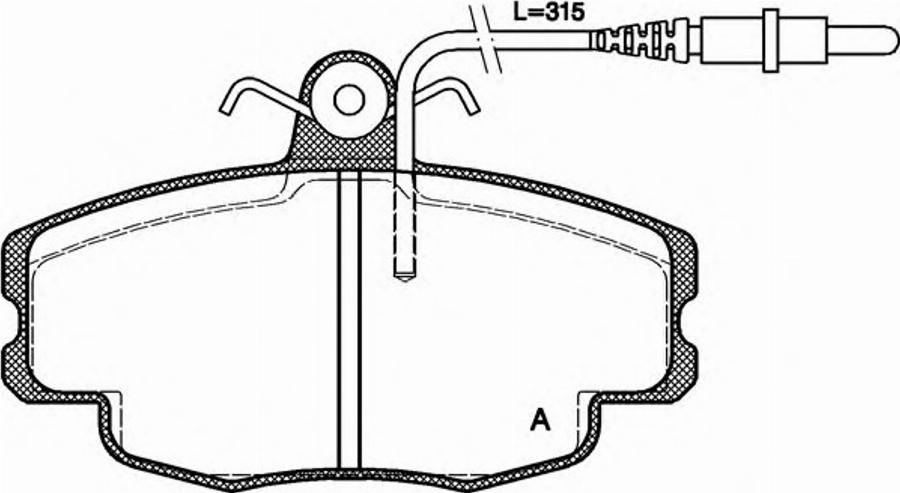 Open Parts BPA0141.24 - Тормозные колодки, дисковые, комплект www.autospares.lv