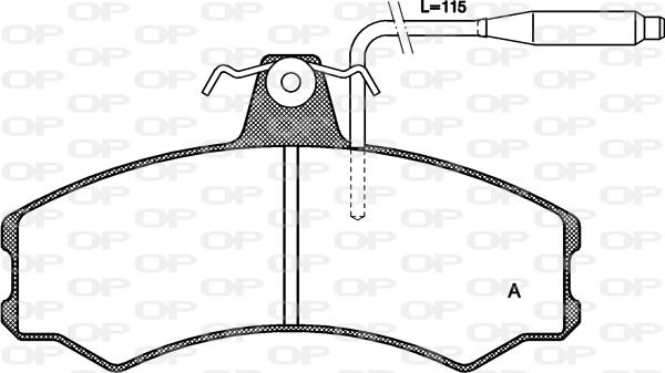 Open Parts BPA0143.02 - Bremžu uzliku kompl., Disku bremzes www.autospares.lv