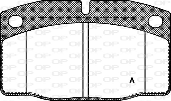 Open Parts BPA0101.20 - Тормозные колодки, дисковые, комплект www.autospares.lv