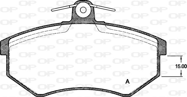 Open Parts BPA0134.00 - Bremžu uzliku kompl., Disku bremzes autospares.lv